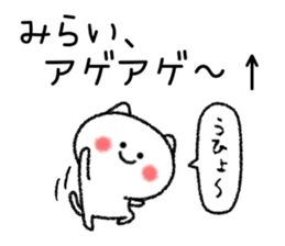 Miraichan neko sticker sticker #15113059