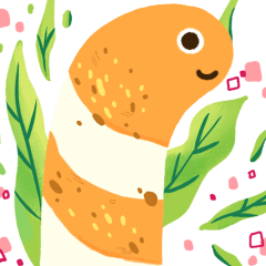 Garden eel's long sticker(Japanese Ver)