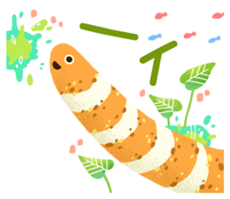Garden eel's long sticker(Japanese Ver) sticker #15113544