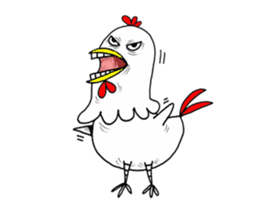 crazy Chicken hahaha sticker #15113634