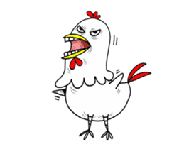 crazy Chicken hahaha sticker #15113634