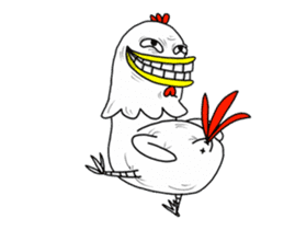 crazy Chicken hahaha sticker #15113637