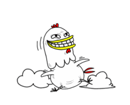 crazy Chicken hahaha sticker #15113640