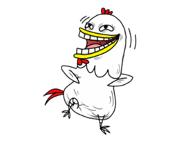 crazy Chicken hahaha sticker #15113641
