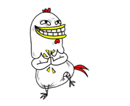 crazy Chicken hahaha sticker #15113642