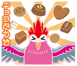 Valentine.Pretty pink Galah sticker #15113725