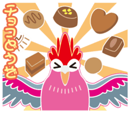 Valentine.Pretty pink Galah sticker #15113725