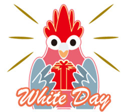 Valentine.Pretty pink Galah sticker #15113732