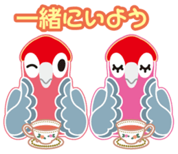 Valentine.Pretty pink Galah sticker #15113735