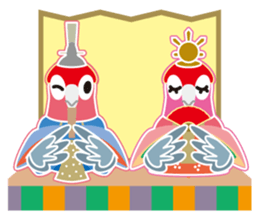 Valentine.Pretty pink Galah sticker #15113746