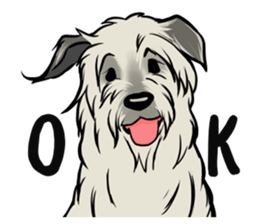 Irish Wolf Hound and everyday sticker #15114060