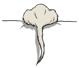 Irish Wolf Hound and everyday sticker #15114076