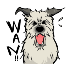 Irish Wolf Hound and everyday sticker #15114092