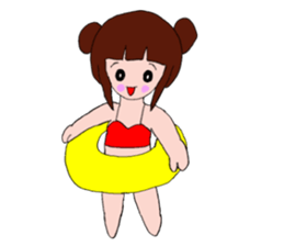 Qipao girl sticker #15114544