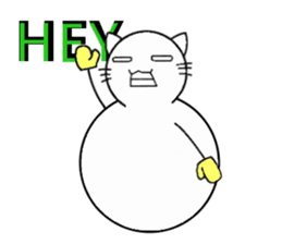 The name of a snowman's cat is a kotatsu sticker #15114672