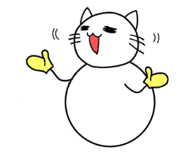 The name of a snowman's cat is a kotatsu sticker #15114673