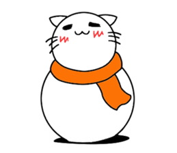 The name of a snowman's cat is a kotatsu sticker #15114689
