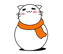 The name of a snowman's cat is a kotatsu sticker #15114689