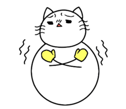 The name of a snowman's cat is a kotatsu sticker #15114690