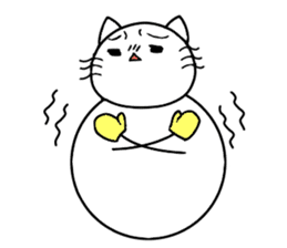 The name of a snowman's cat is a kotatsu sticker #15114690