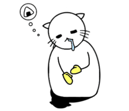 The name of a snowman's cat is a kotatsu sticker #15114693