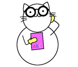The name of a snowman's cat is a kotatsu sticker #15114698