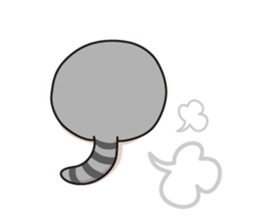 Cute gray kitten-niki sticker #15114742