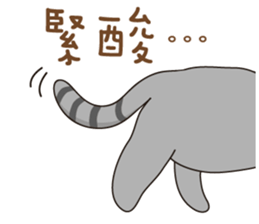 Cute gray kitten-niki sticker #15114745