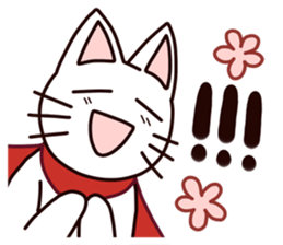 A negative rabbit and positive cat sticker #15114787