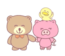 Bear and her wonderful friends sticker #15115219