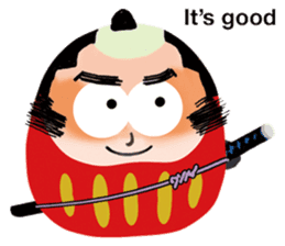 The Daruma Samurai sticker #15115686
