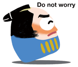 The Daruma Samurai sticker #15115707