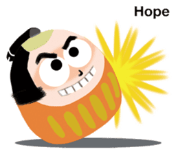 The Daruma Samurai sticker #15115709