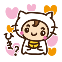 Cute cat speaking Ordinary conversation sticker #15116975