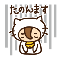 Cute cat speaking Japan Kansai dialect sticker #15117441