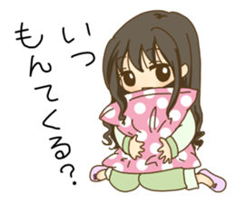 kochi hataben girl-two sticker #15118936