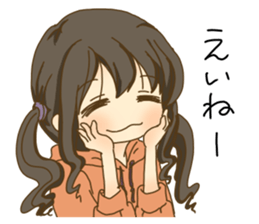 kochi hataben girl-two sticker #15118938