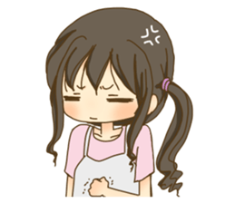 kochi hataben girl-two sticker #15118970