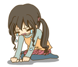 kochi hataben girl-two sticker #15118971