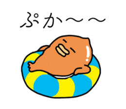 Cute Balloon fish sticker #15119090