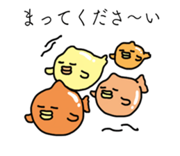 Cute Balloon fish sticker #15119101