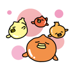 Cute Balloon fish sticker #15119105
