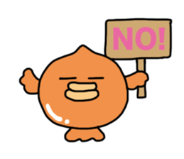 Cute Balloon fish sticker #15119108