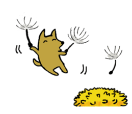 Melon the dog 4 (spring) sticker #15119126