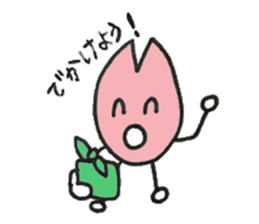 cherry tree and a plum and bears sticker #15119502