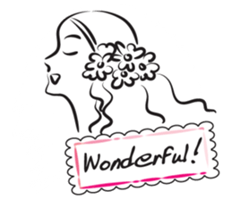 beauty quick sketch sticker #15119604