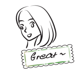 beauty quick sketch sticker #15119629