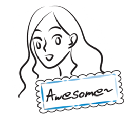 beauty quick sketch sticker #15119632