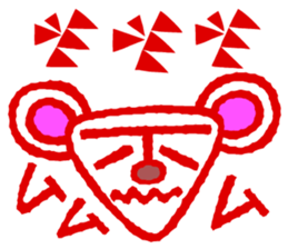 Cuneiform shaped letters and Japanese sticker #15121100