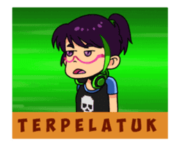 Cute Gamer Girl sticker #15121497